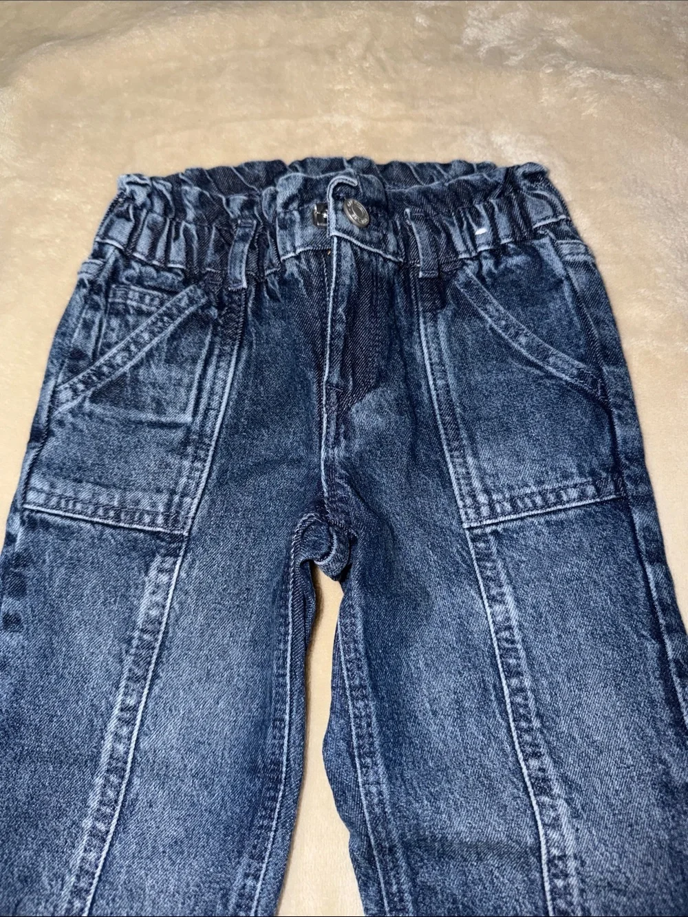GAP Dark Blue Elastic Waist Denim Jogger Pants